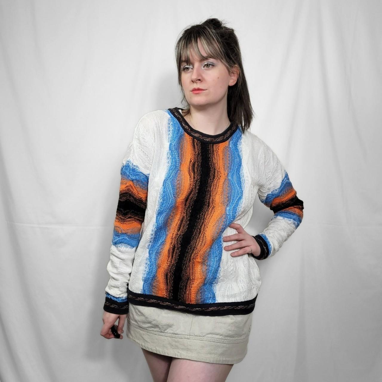 Vintage 90s Original Coogi Funky Pattern Knitted Jumper