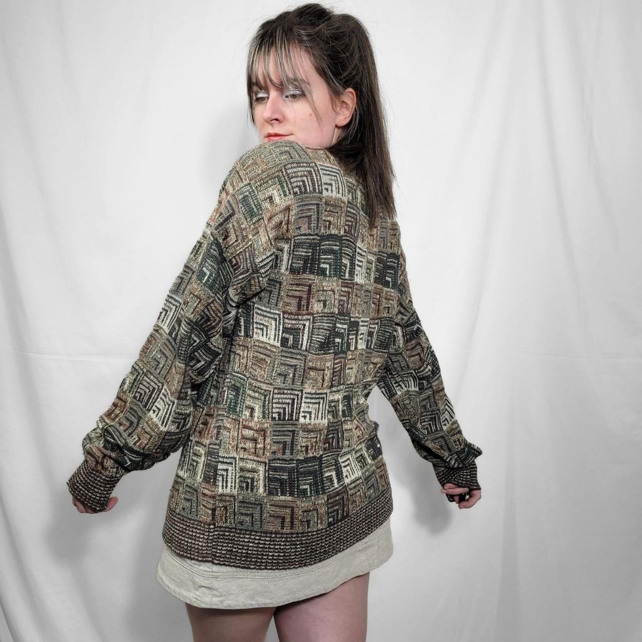 Vintage 90s Grunge Pattern Knitted Jumper