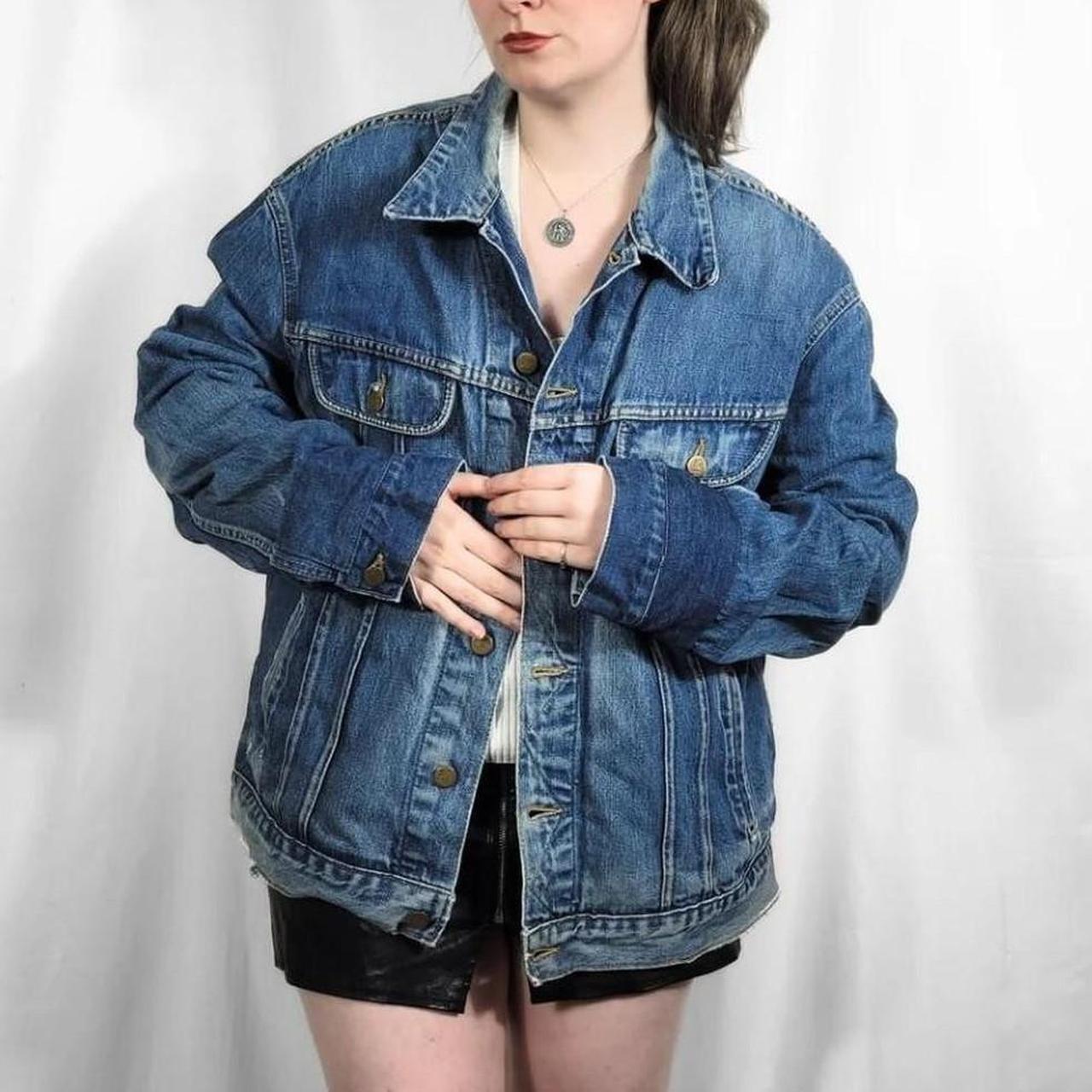 Vintage 90s Lee Blue Denim Oversized Jacket