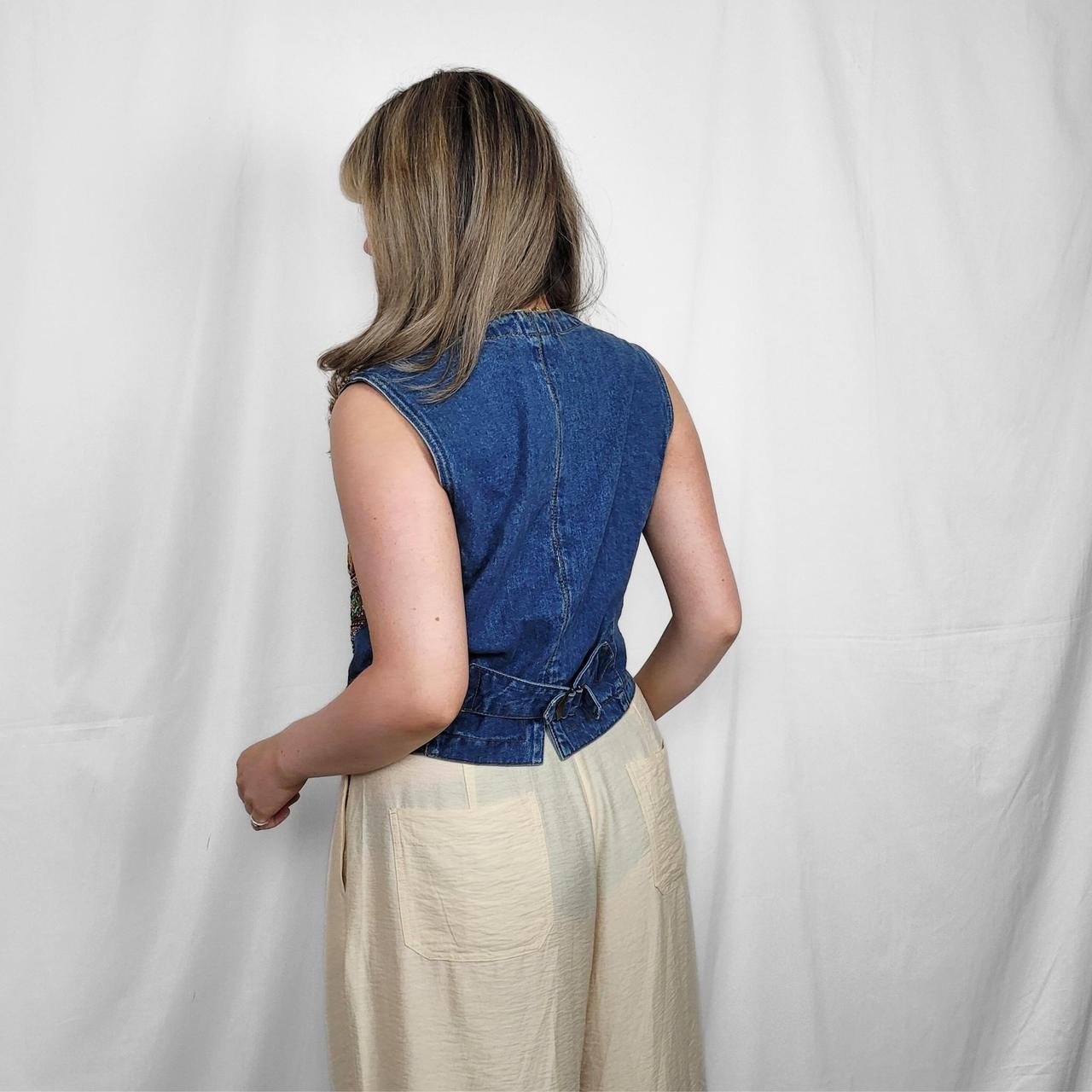 Vintage 90s Pierre Cardin Denim Waistcoat