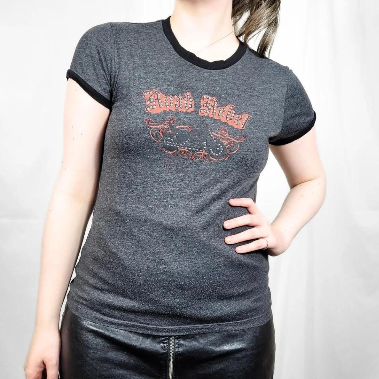 Vintage Y2K Harley Davidson Grey Short Sleeve T Shirt