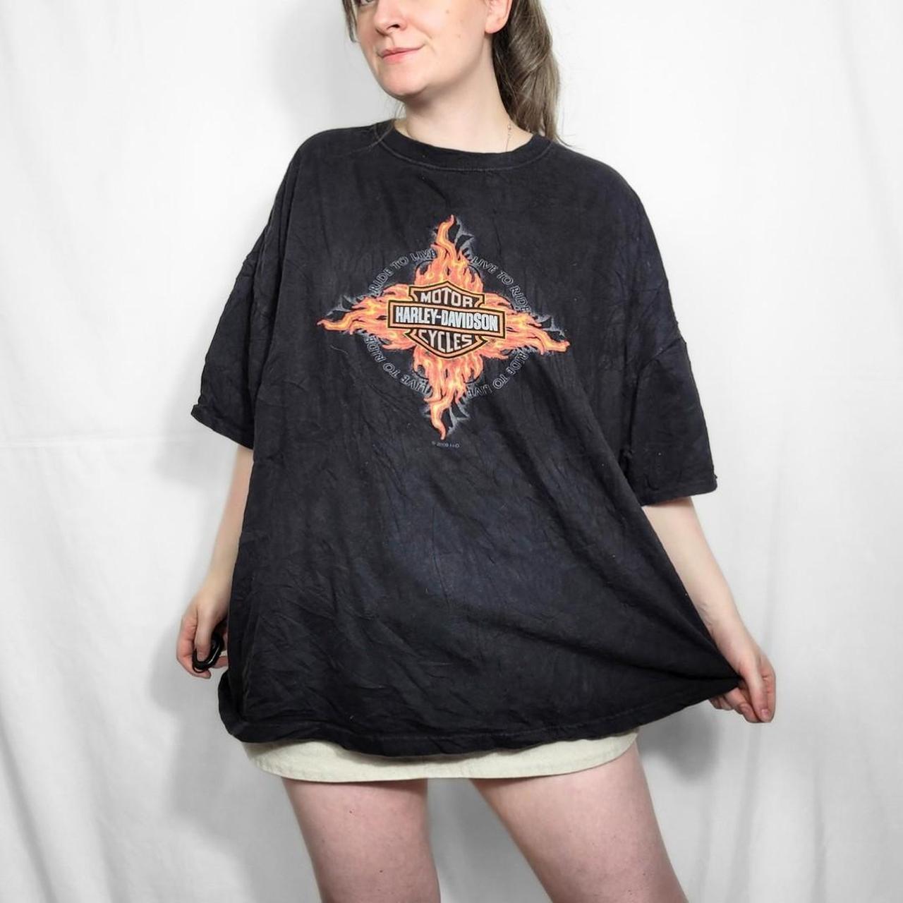 Harley Davidson New Orleans Black Graphic Print T Shirt