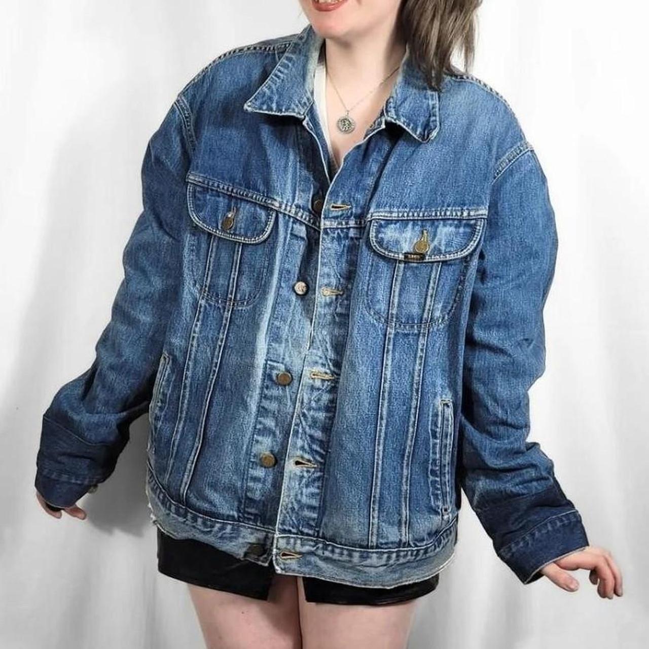 Vintage 90s Lee Blue Denim Oversized Jacket