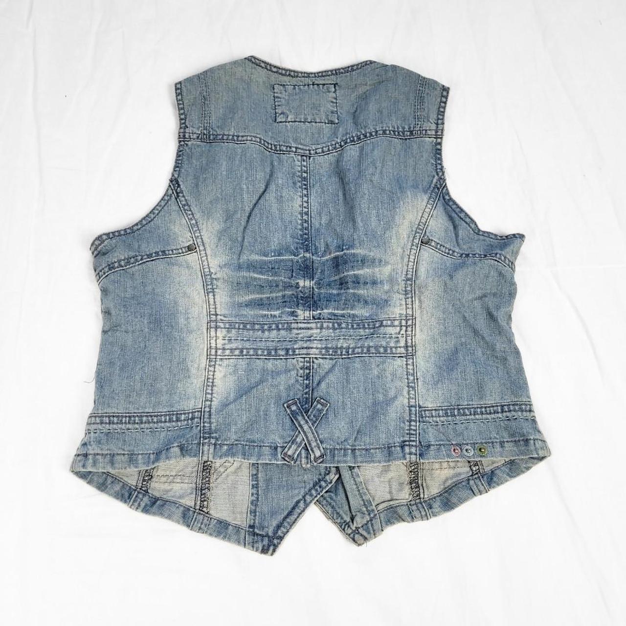 Vintage 90s Light Blue Denim Waistcoat – Street One