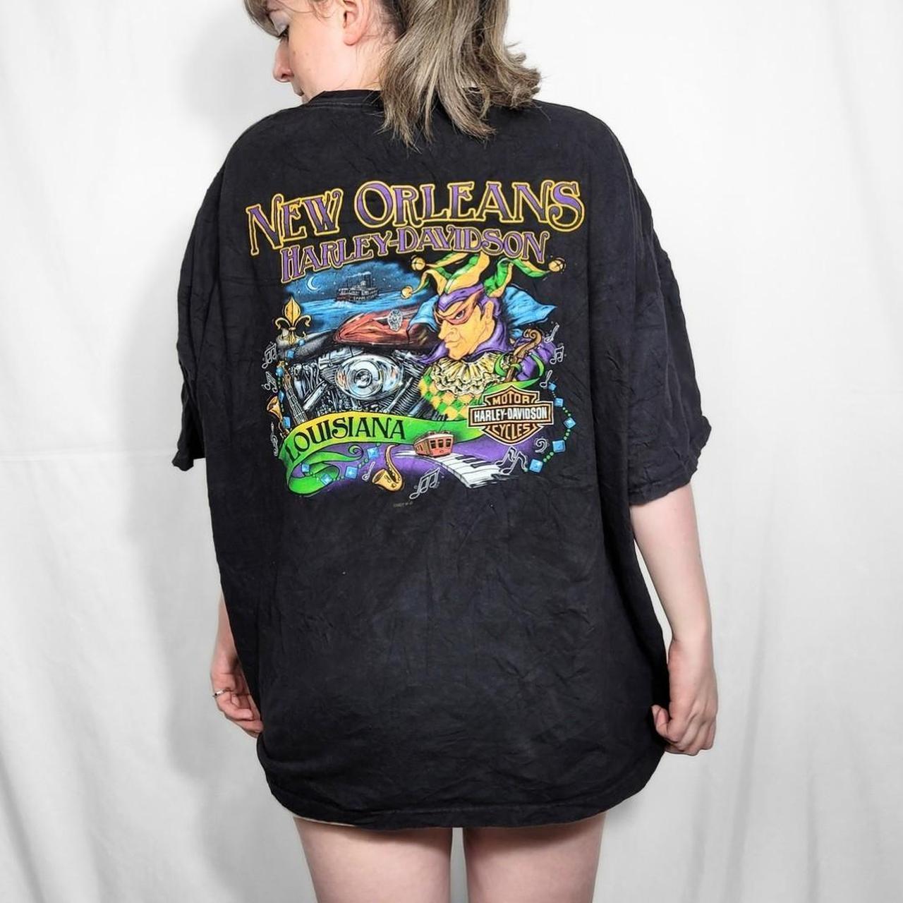Harley Davidson New Orleans Black Graphic Print T Shirt