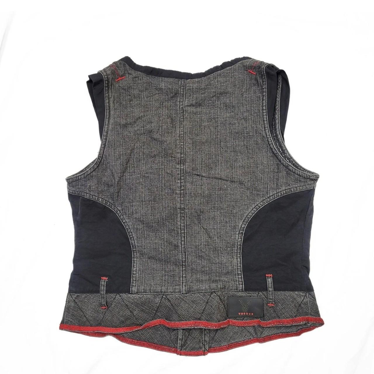 Vintage Y2K Grey Cargo Waistcoat