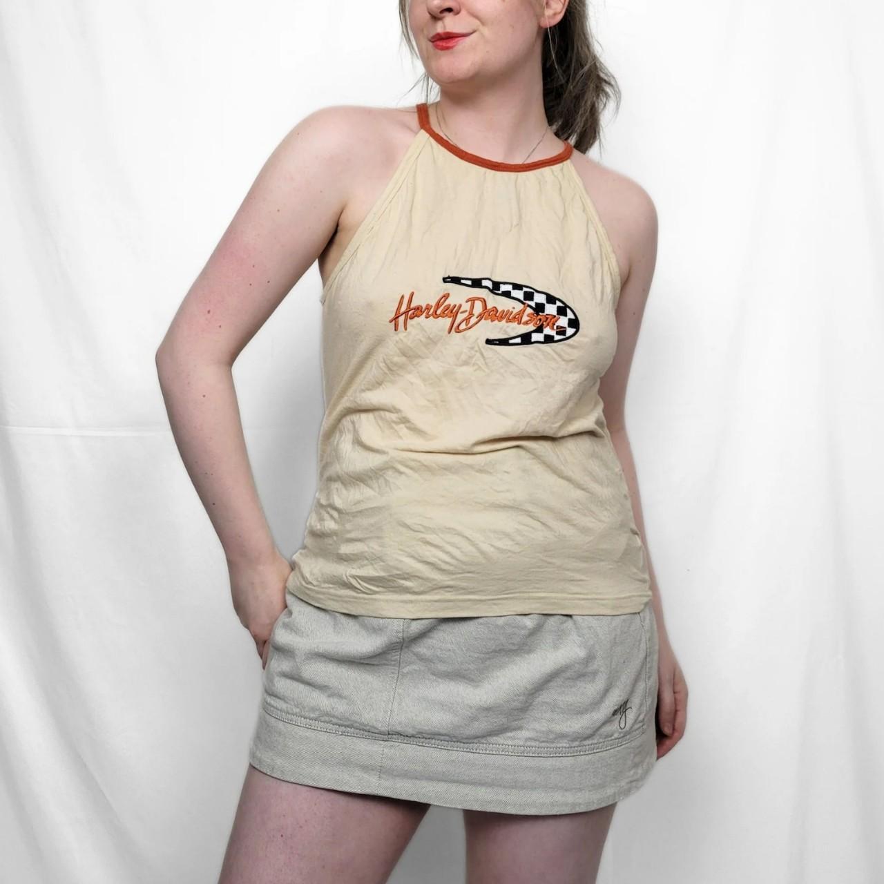 Vintage Y2K Harley Davidson Halter Neck Top