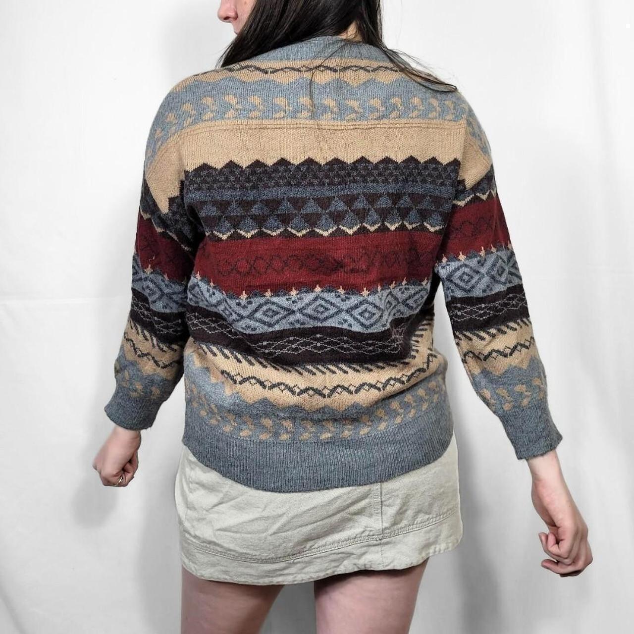 Vintage 90s Funky Pattern Knitted Jumper