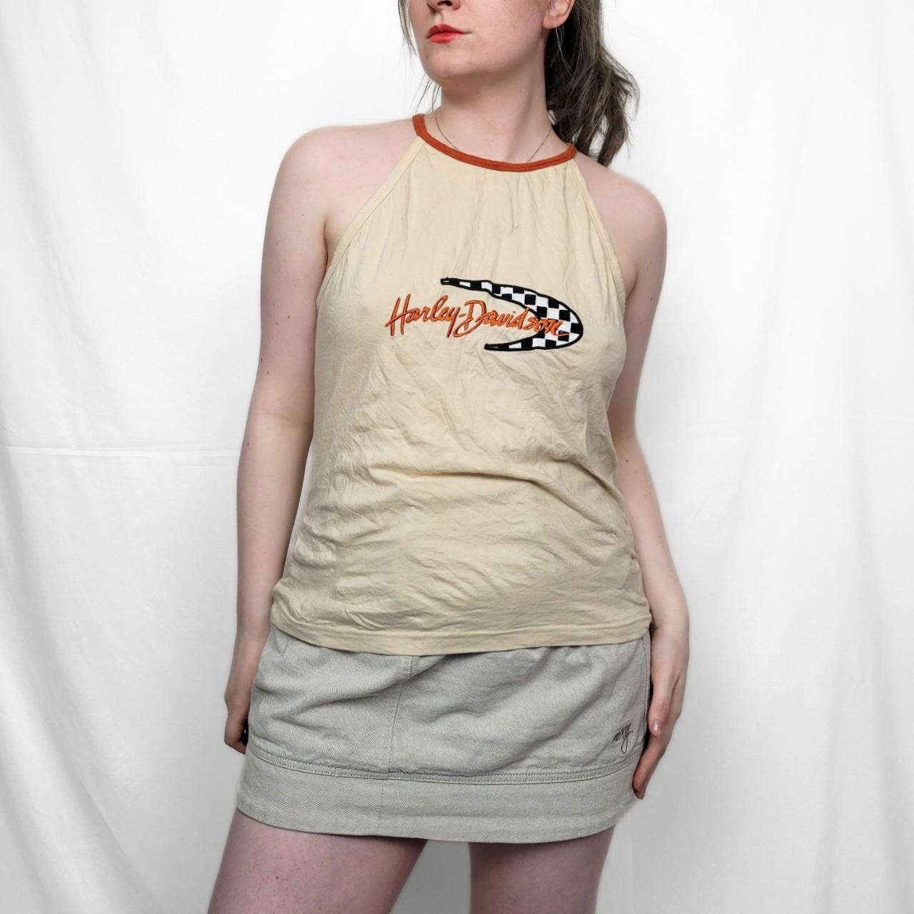Vintage Y2K Harley Davidson Halter Neck Top