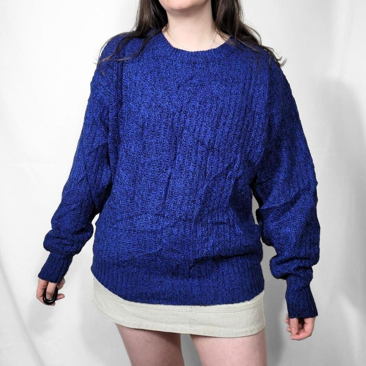 Vintage 90s Blue Cable Knit Jumper