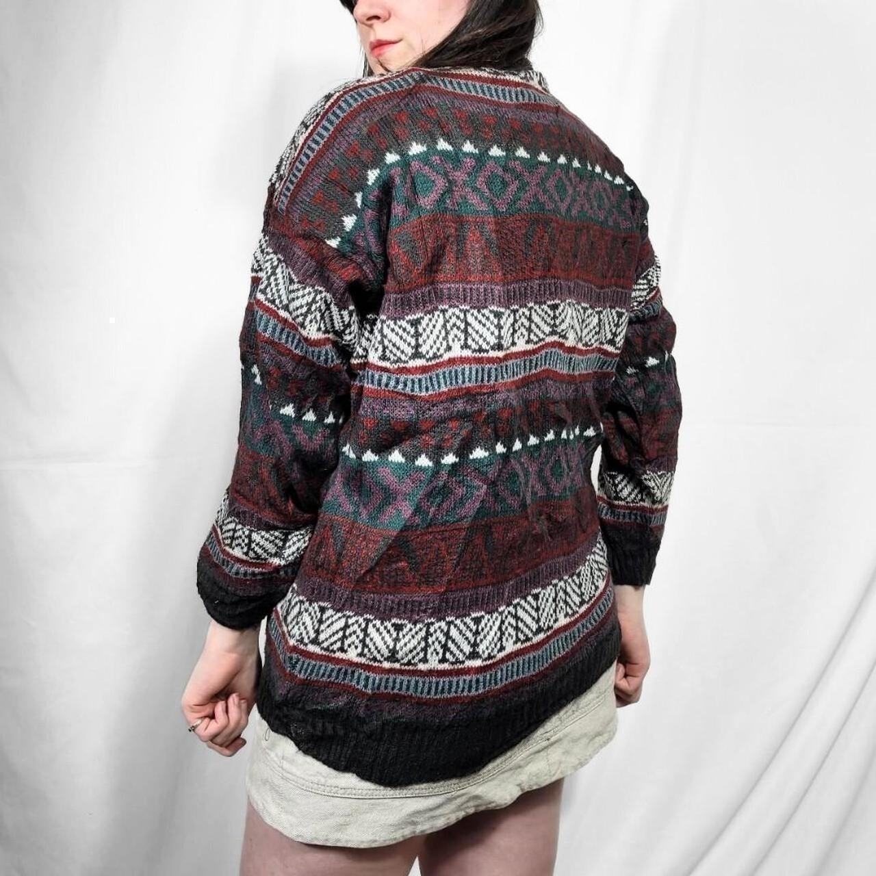 Vintage 90s Funky Pattern Knit Jumper