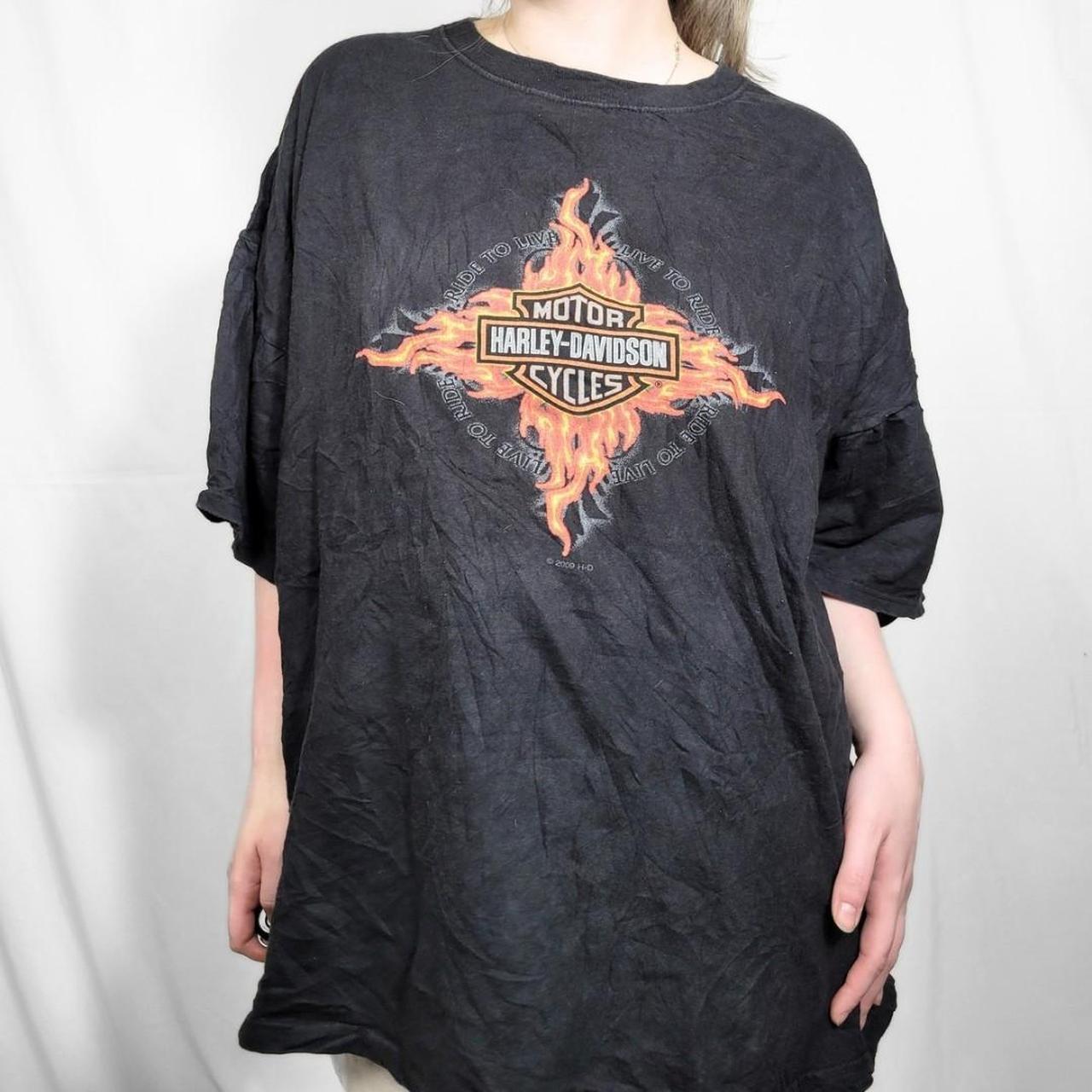Harley Davidson New Orleans Black Graphic Print T Shirt