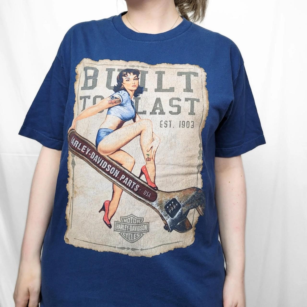 Harley Daivdson Navy Blue Graphic Tee