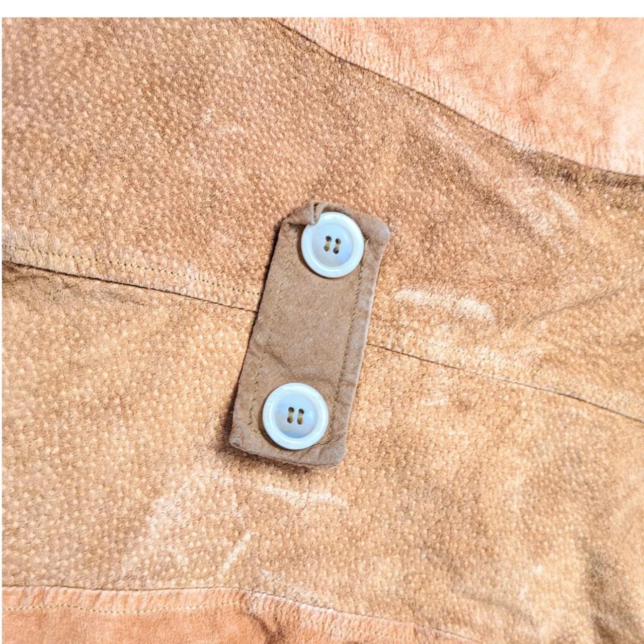 Vintage 90s Brown Suede Cropped Waistcoat