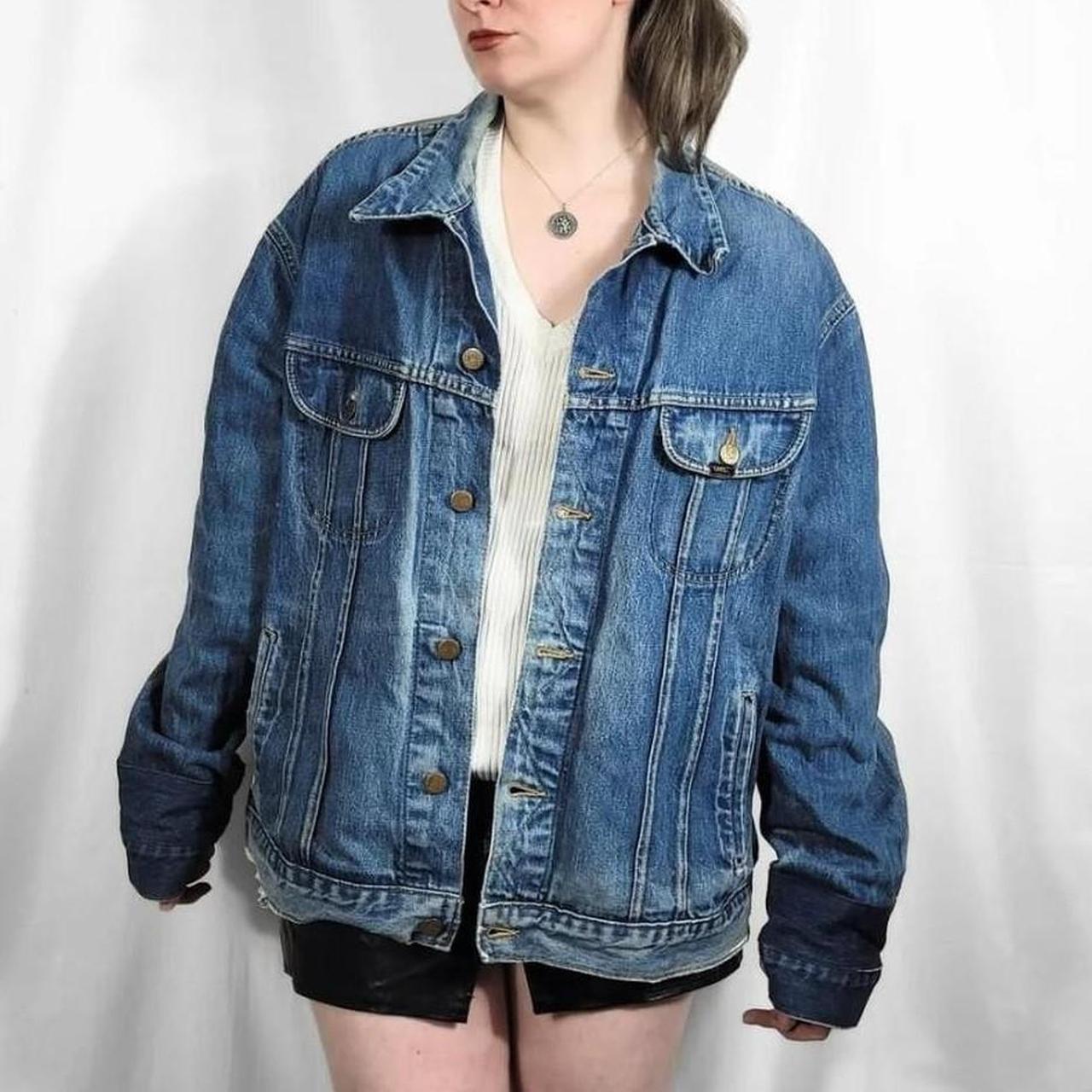 Vintage 90s Lee Blue Denim Oversized Jacket