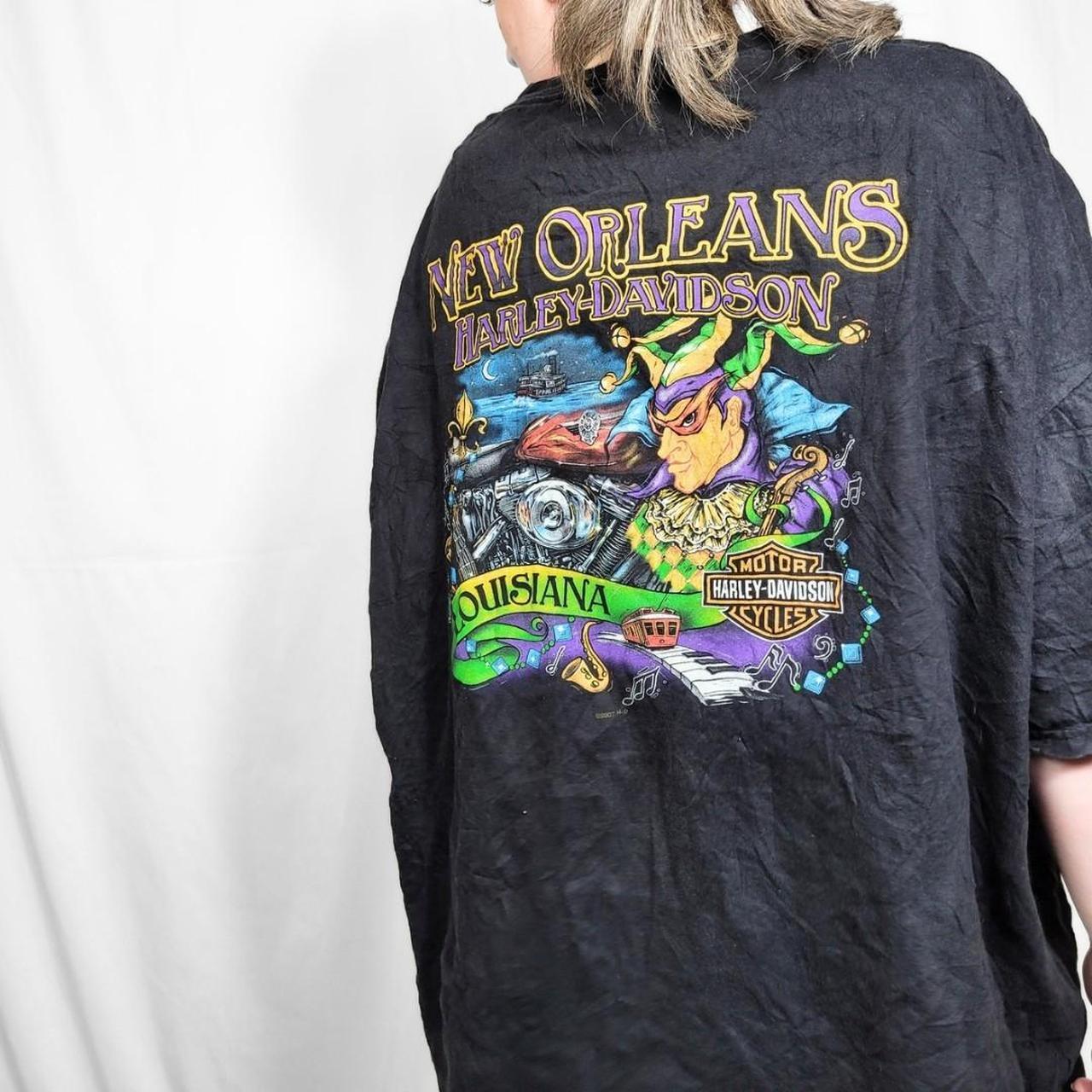 Harley Davidson New Orleans Black Graphic Print T Shirt