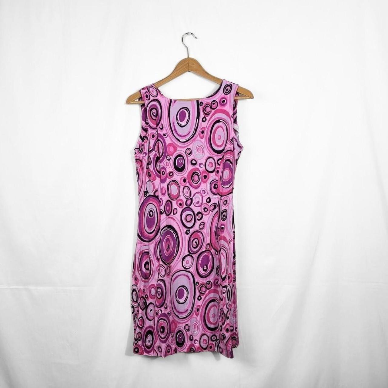 Y2K Pink Pop Art Sleeveless Mini Dress