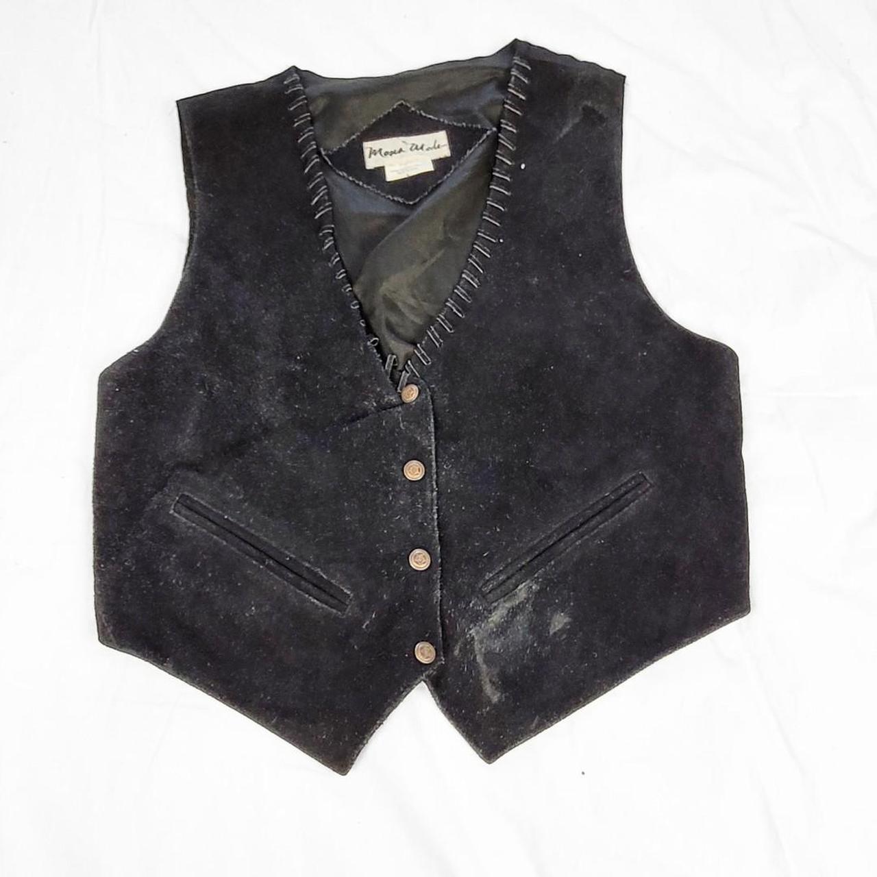 Vintage 90s Black Suede Waistcoat – Wilsons Leather