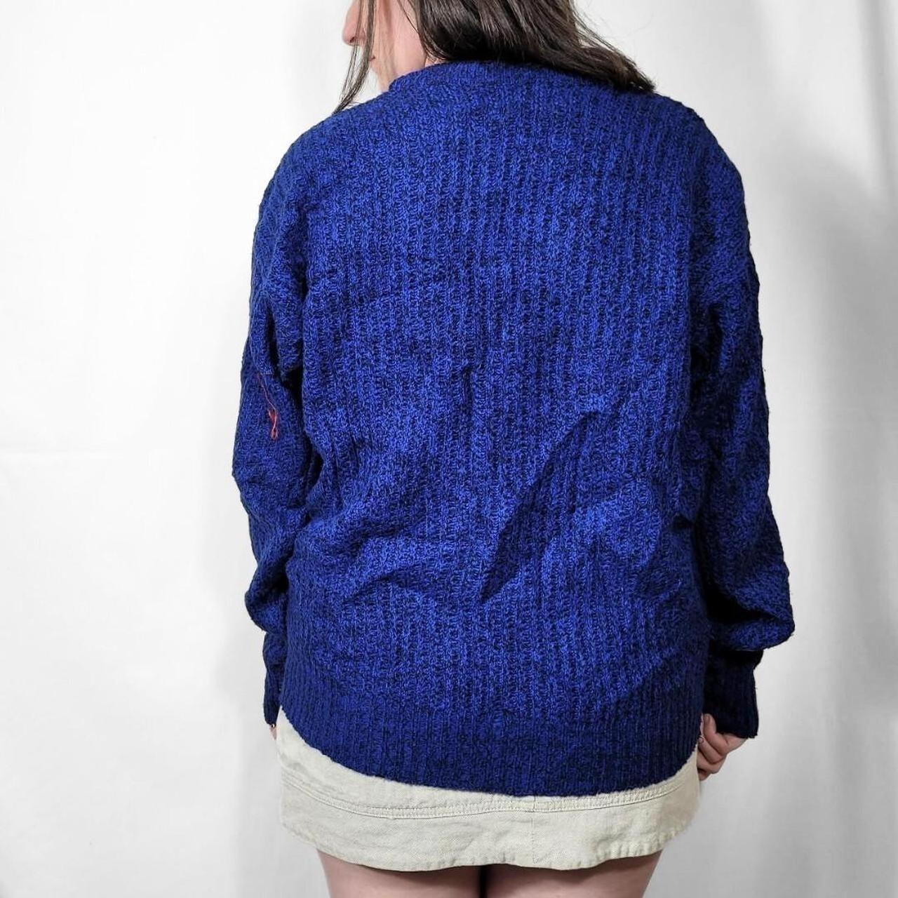 Vintage 90s Blue Cable Knit Jumper