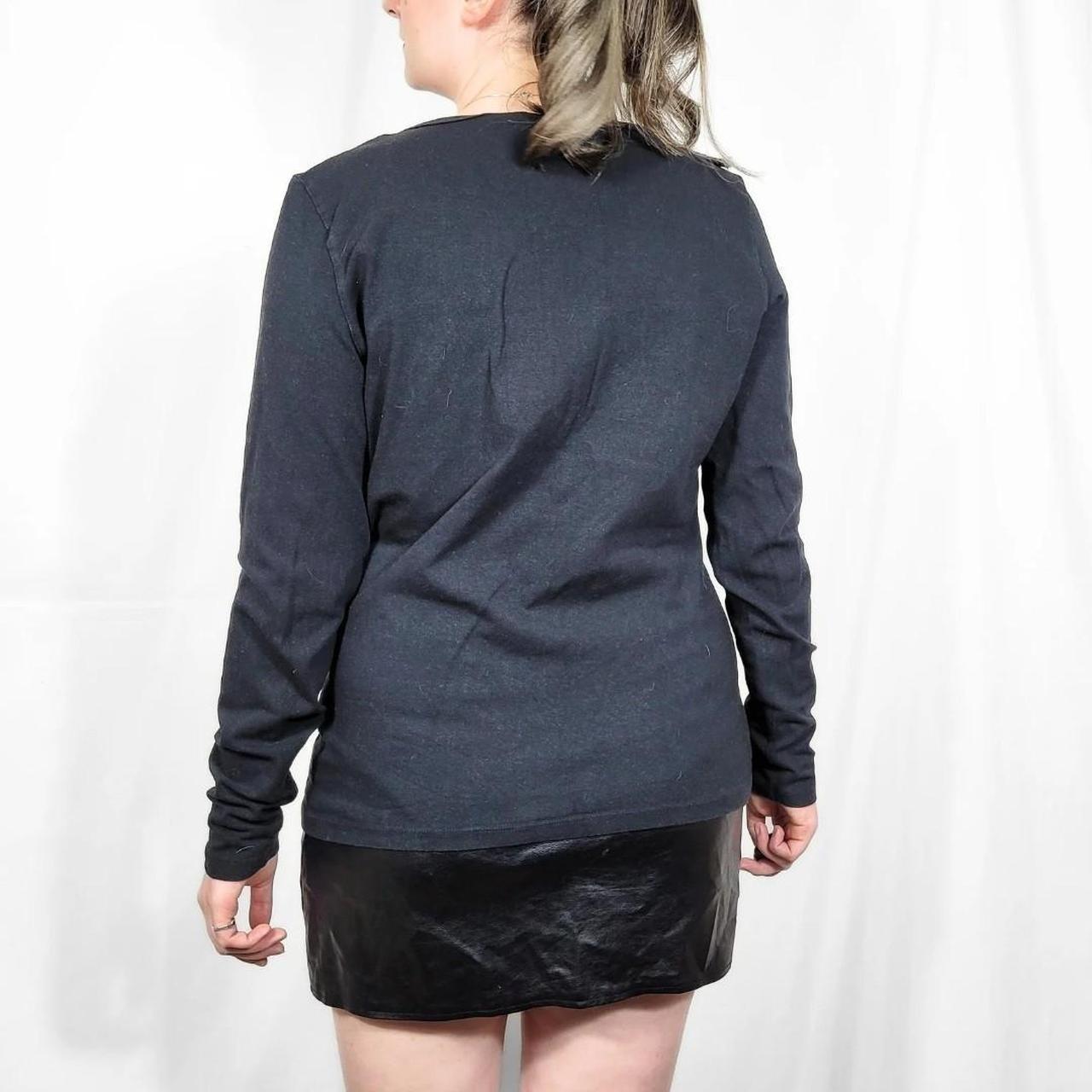 Vintage Y2K Black Harley Davidson Long Sleeve Top