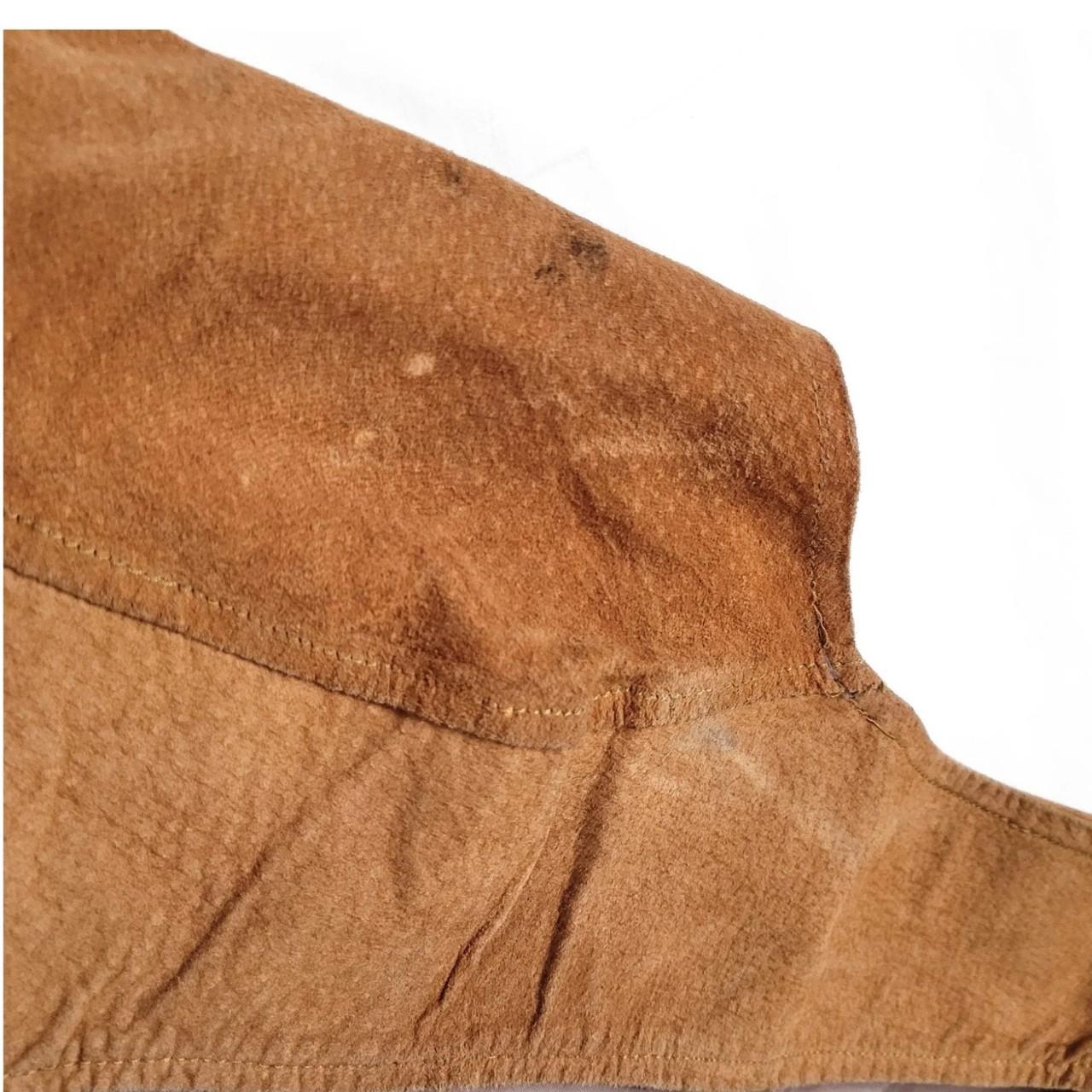 Vintage 90s Brown Suede Cropped Waistcoat
