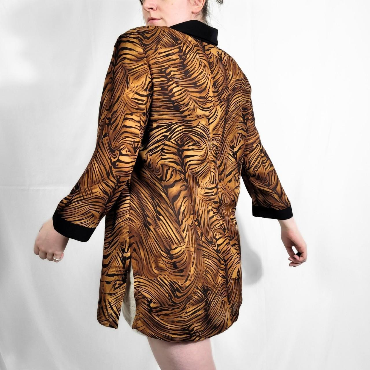 Vintage 90s Tiger Print Sheer Jacket