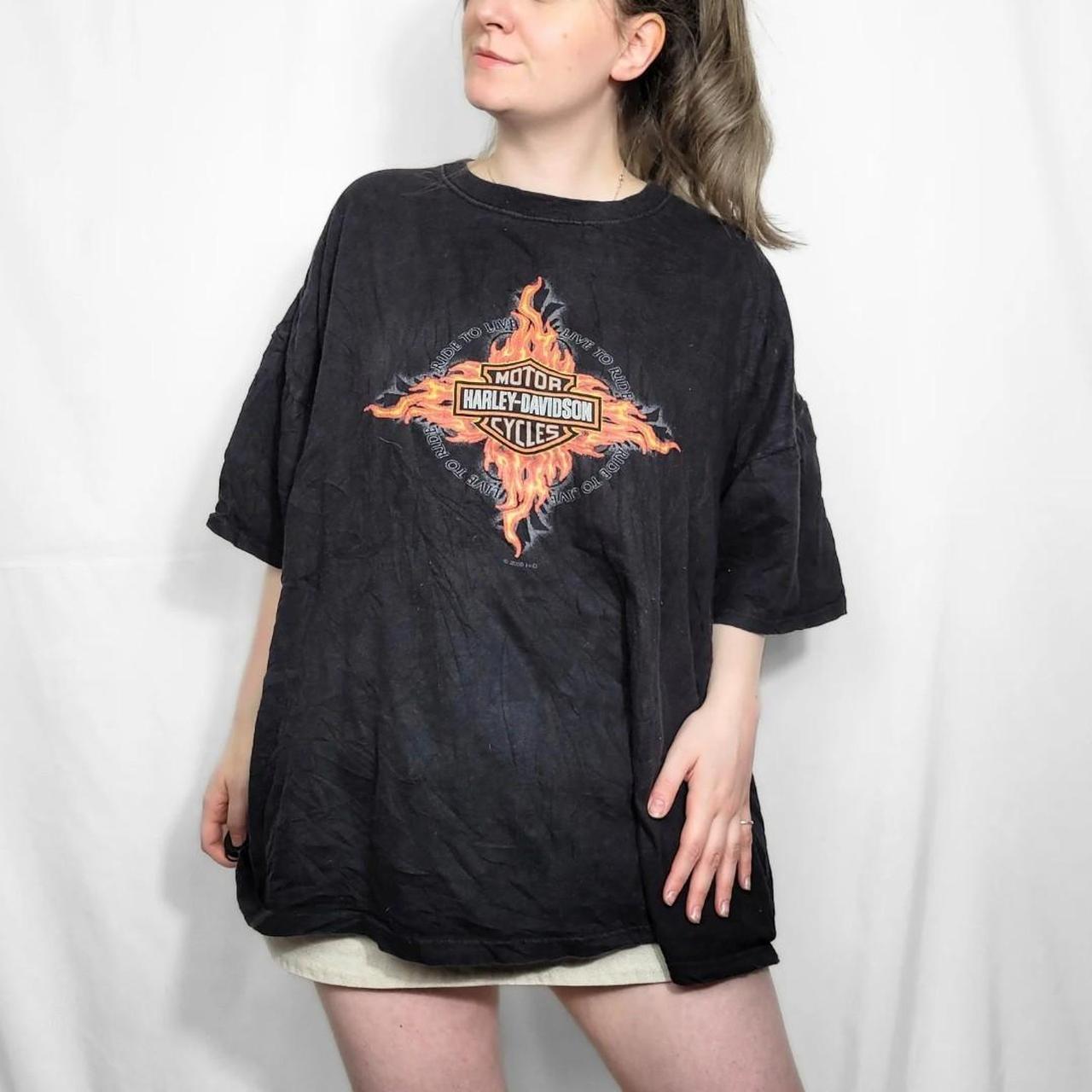 Harley Davidson New Orleans Black Graphic Print T Shirt