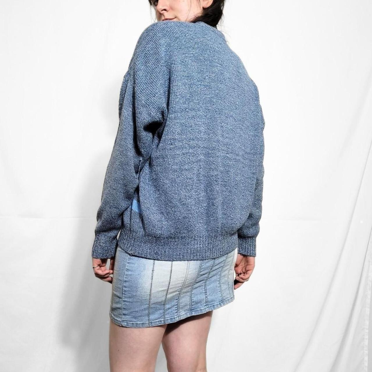 Vintage 90s Blue Grunge Knitted Jumper