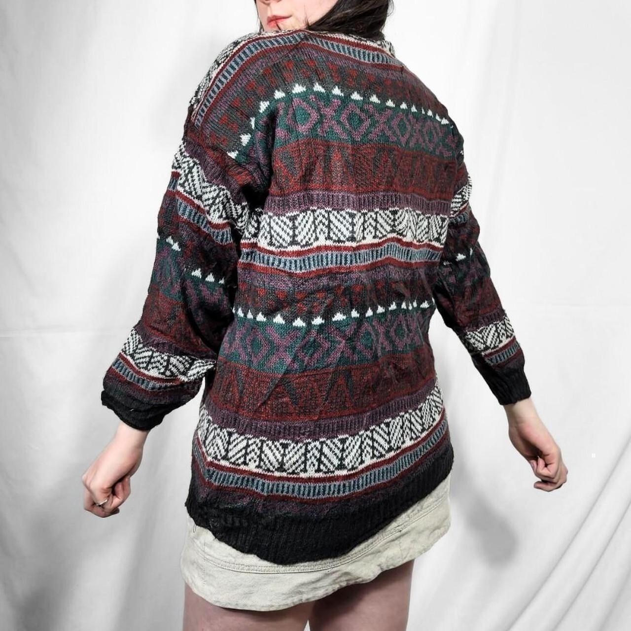 Vintage 90s Funky Pattern Knit Jumper