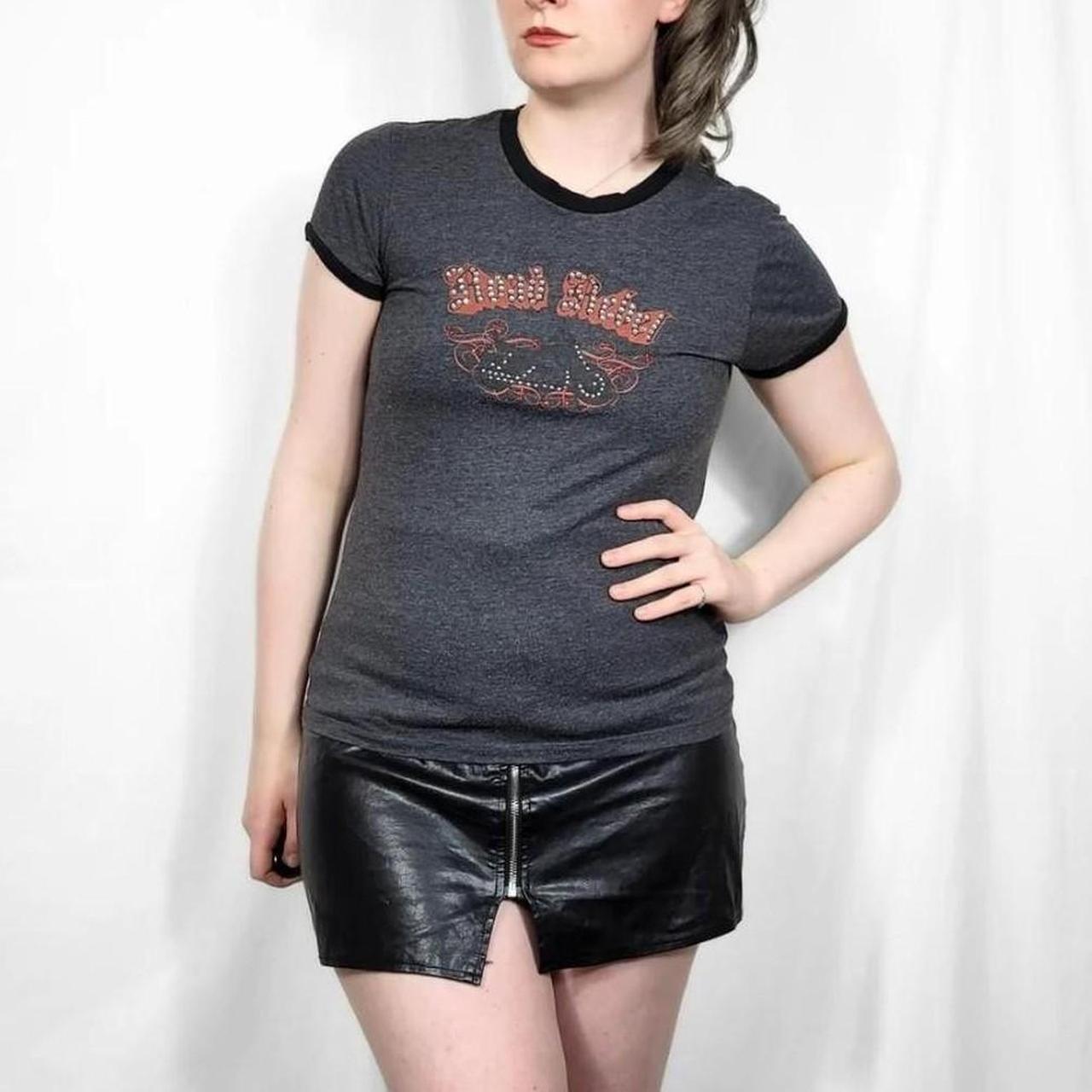 Vintage Y2K Harley Davidson Grey Short Sleeve T Shirt