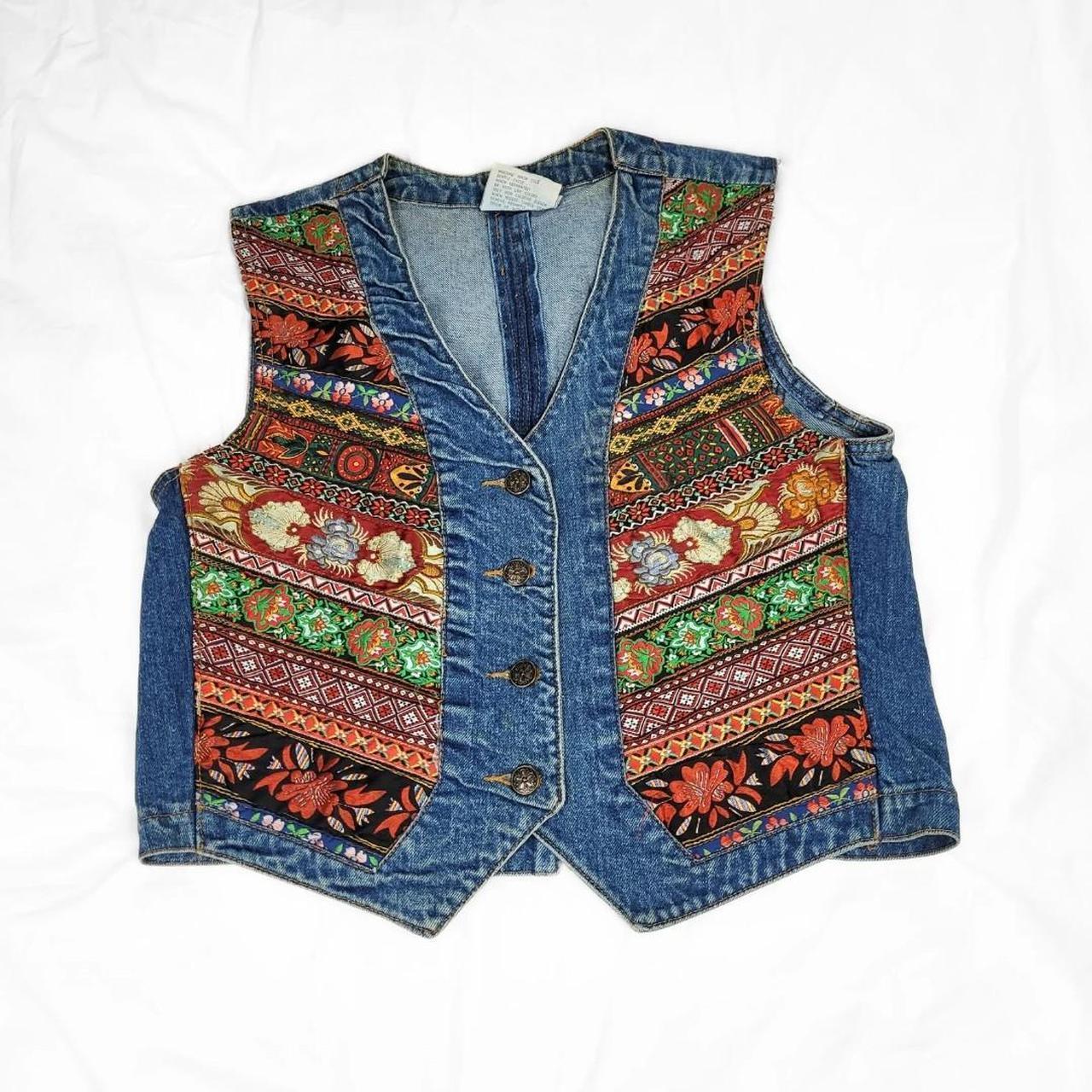 Vintage 90s Pierre Cardin Denim Waistcoat