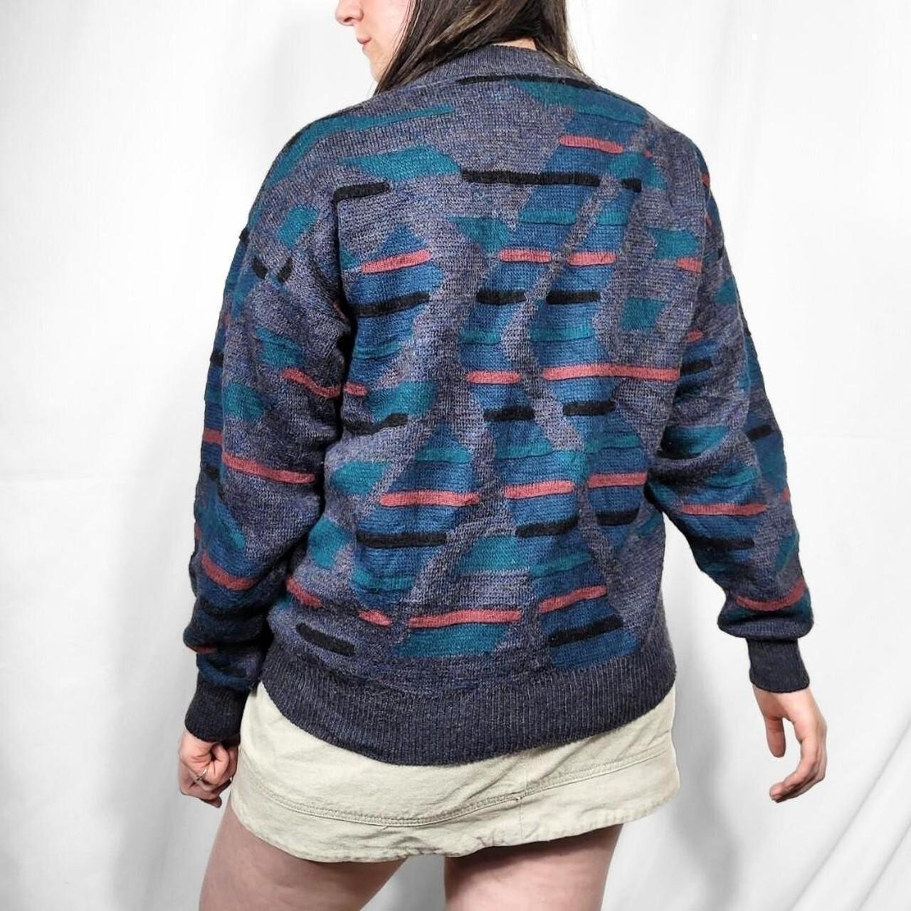 Vintage 90s Blue Grunge Knit Jumper