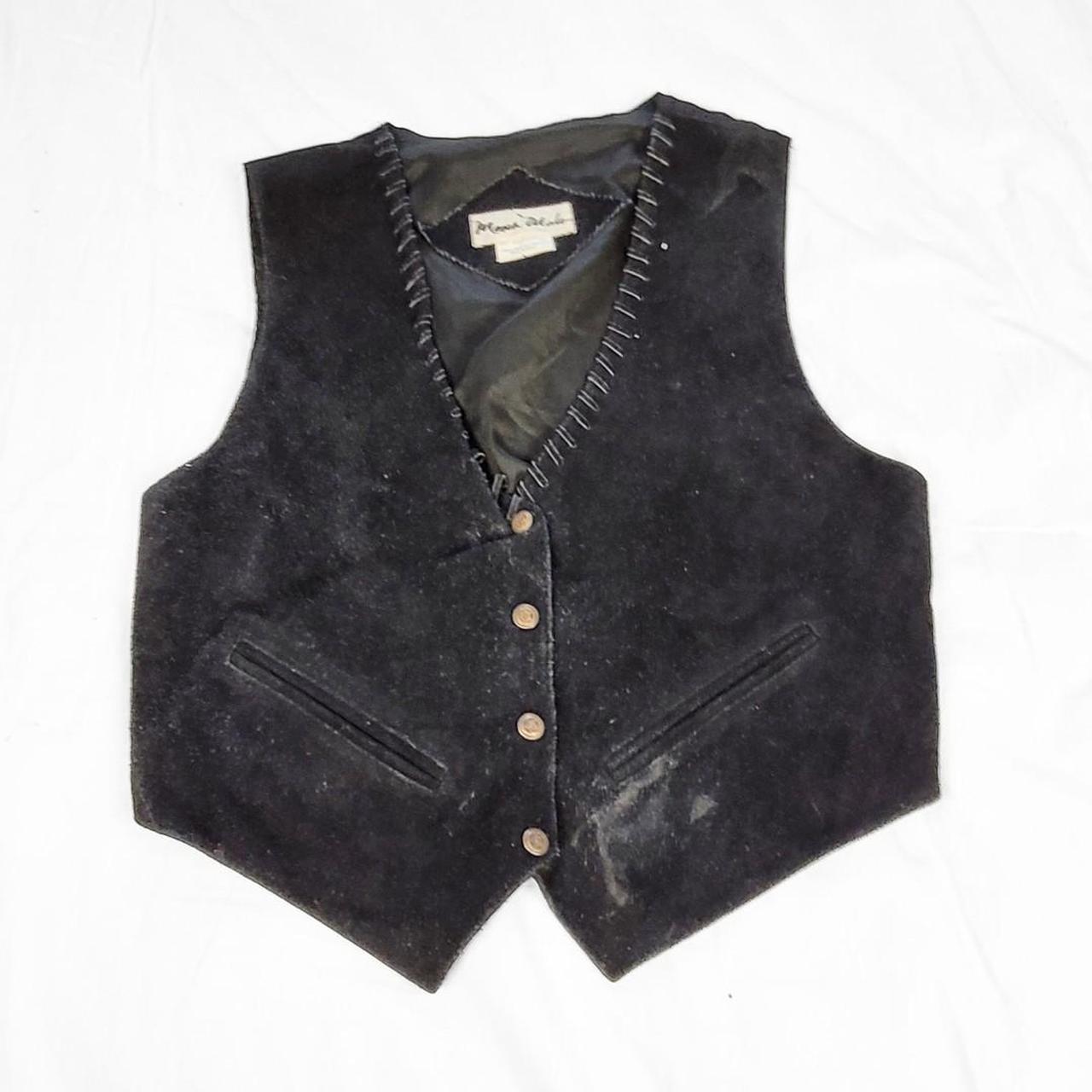 Vintage 90s Black Suede Waistcoat – Wilsons Leather