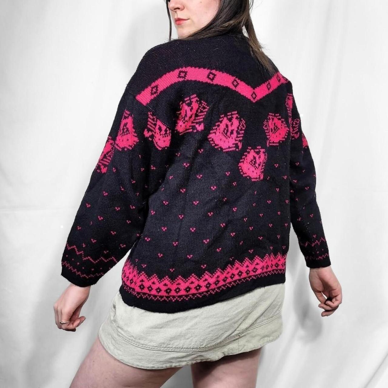 Vintage 80s Funky Pattern Knitted Jumper