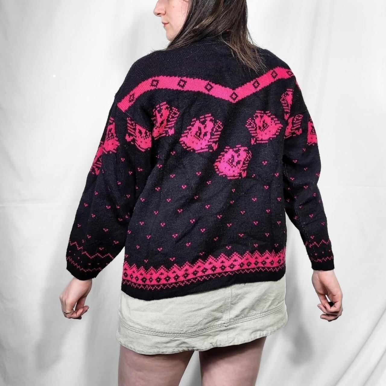 Vintage 80s Funky Pattern Knitted Jumper