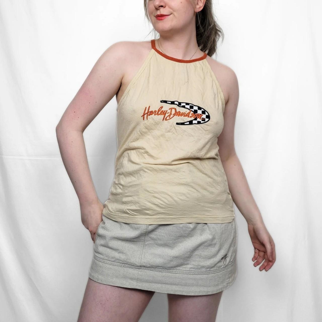 Vintage Y2K Harley Davidson Halter Neck Top