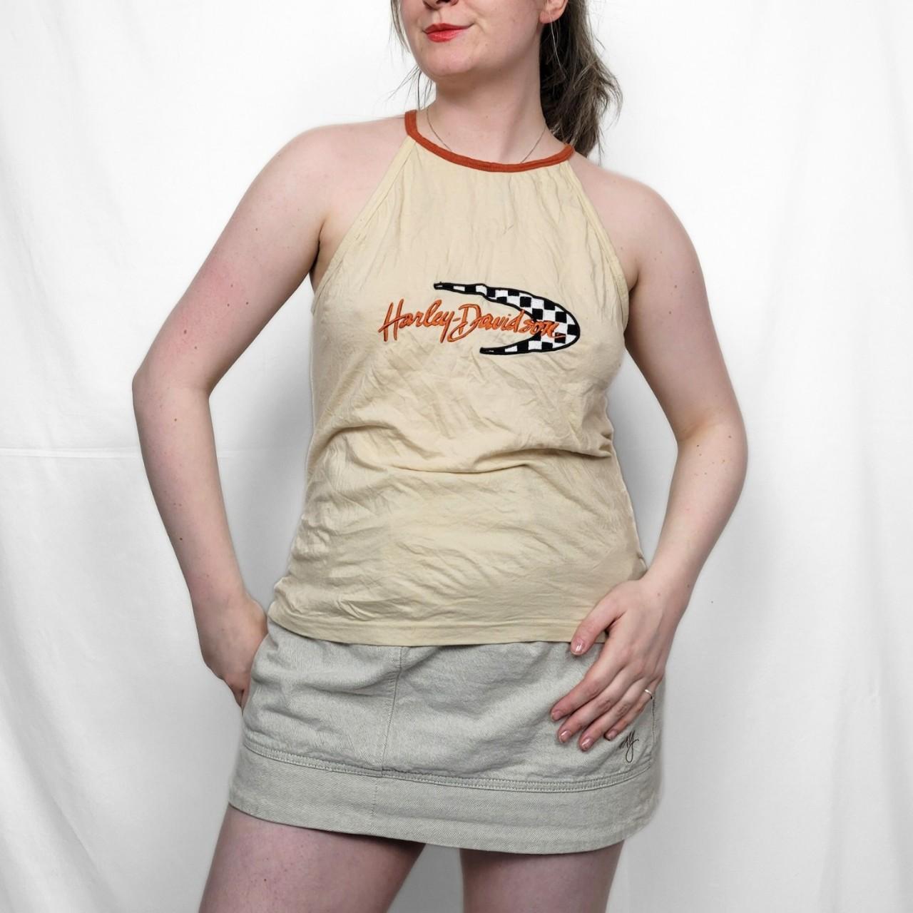 Vintage Y2K Harley Davidson Halter Neck Top