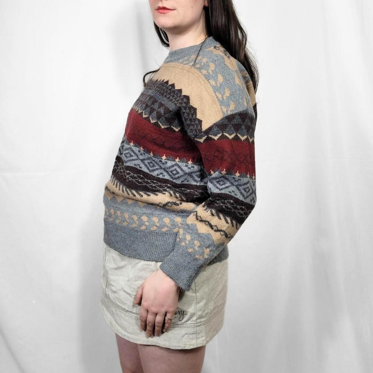 Vintage 90s Funky Pattern Knitted Jumper