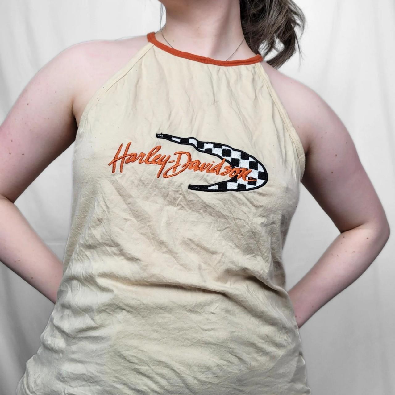 Vintage Y2K Harley Davidson Halter Neck Top