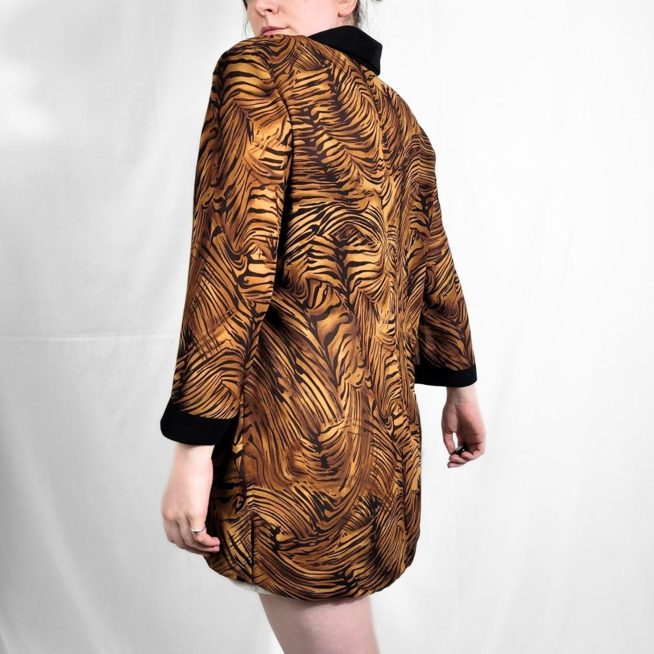 Vintage 90s Tiger Print Sheer Jacket