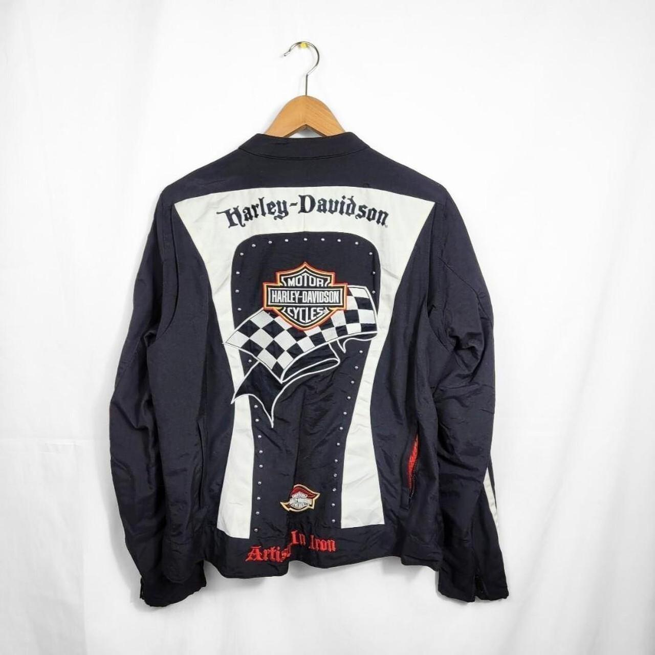 Vintage 90s Harley Davidson Motocycle Jacket / Bomber Jacket