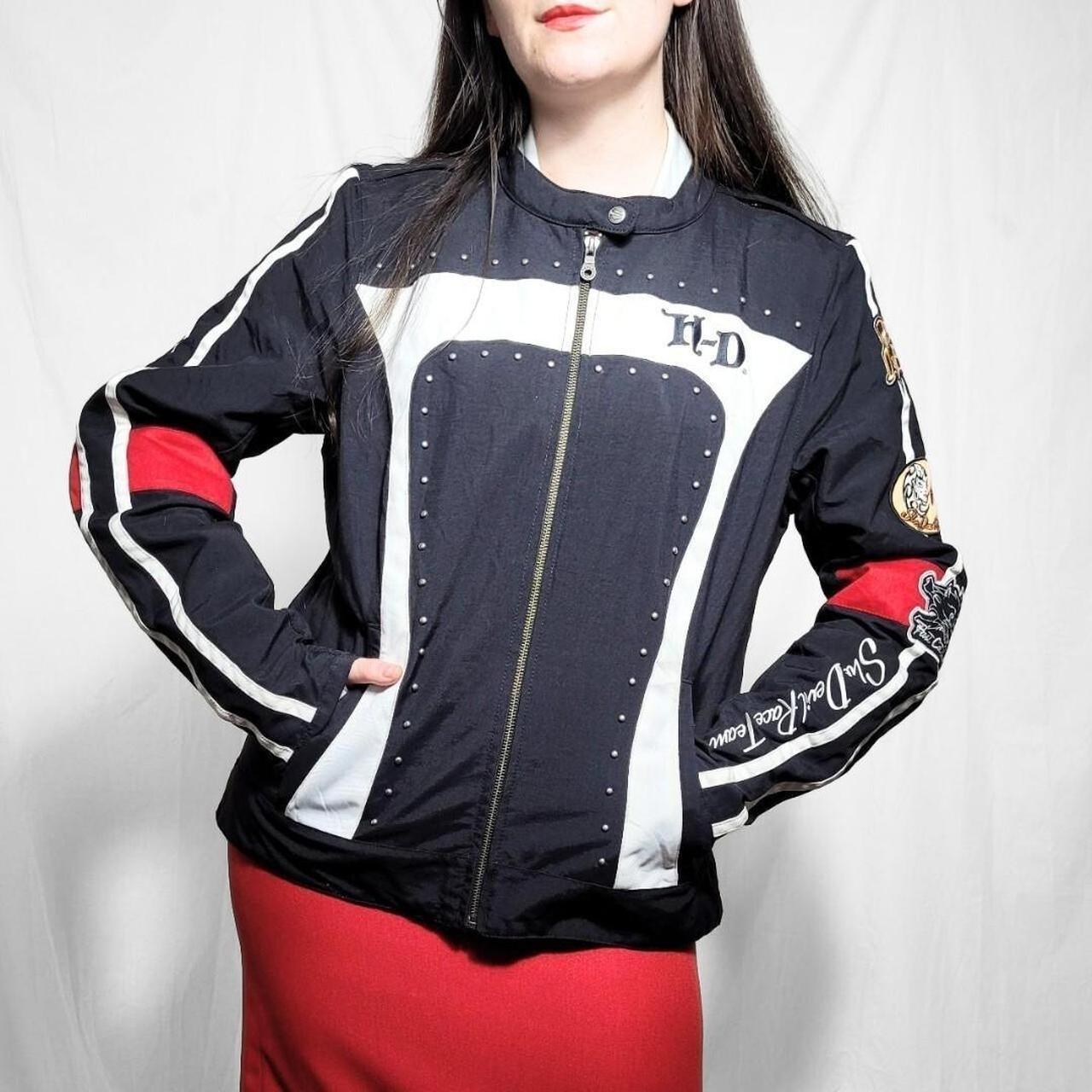 Vintage 90s Harley Davidson Motocycle Jacket / Bomber Jacket