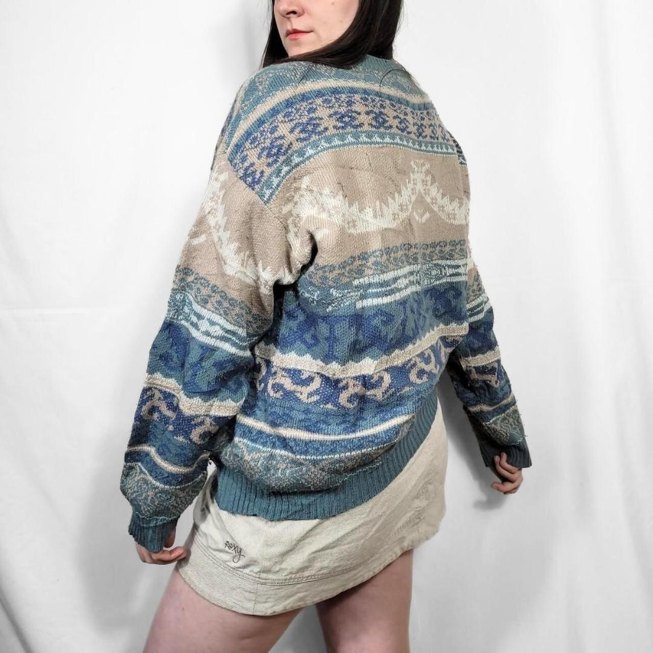 Vintage 90s Multi-Coloured Funky Pattern Knitted Jumper