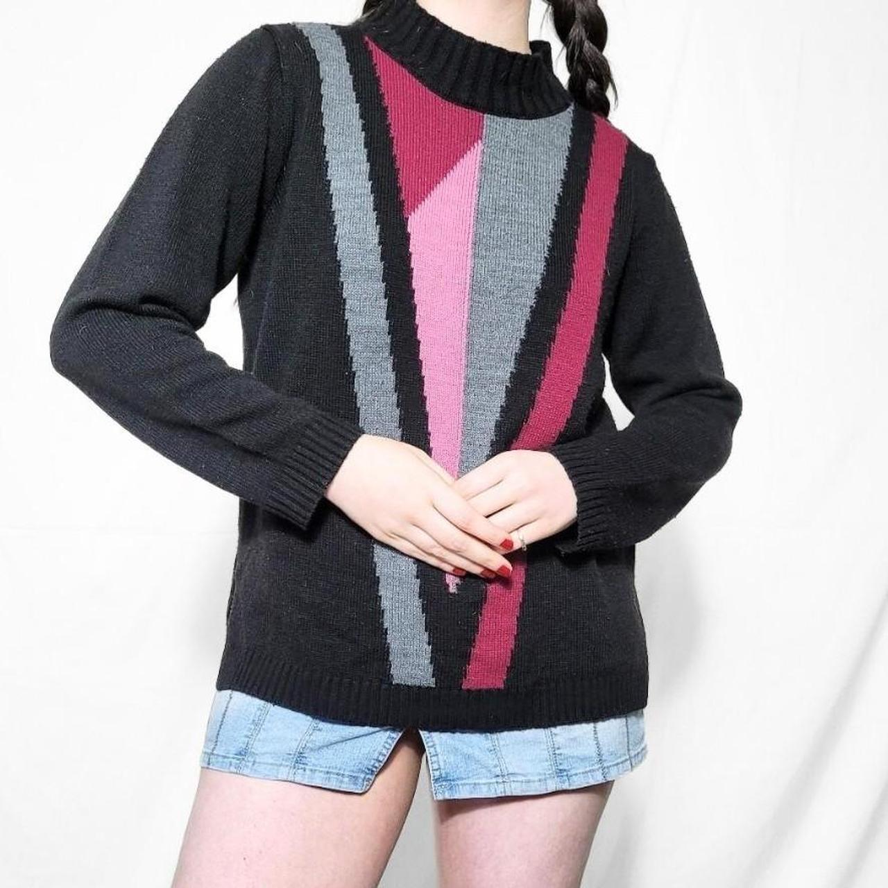 Vintage 90s Funky Pattern Knit Jumper