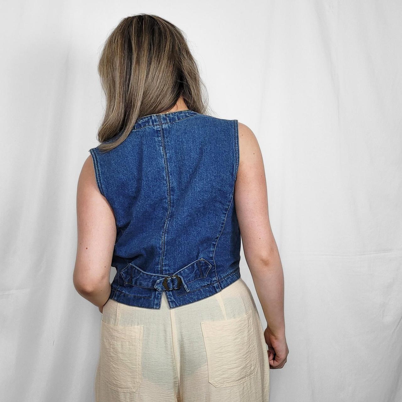 Vintage 90s Pierre Cardin Denim Waistcoat