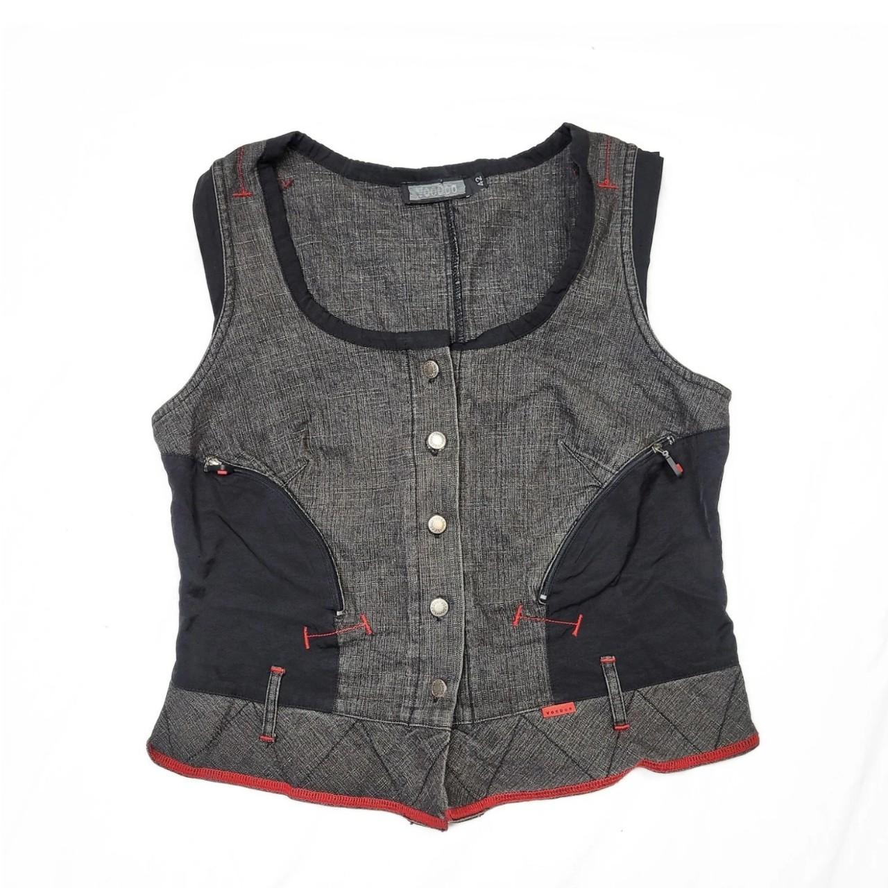Vintage Y2K Grey Cargo Waistcoat