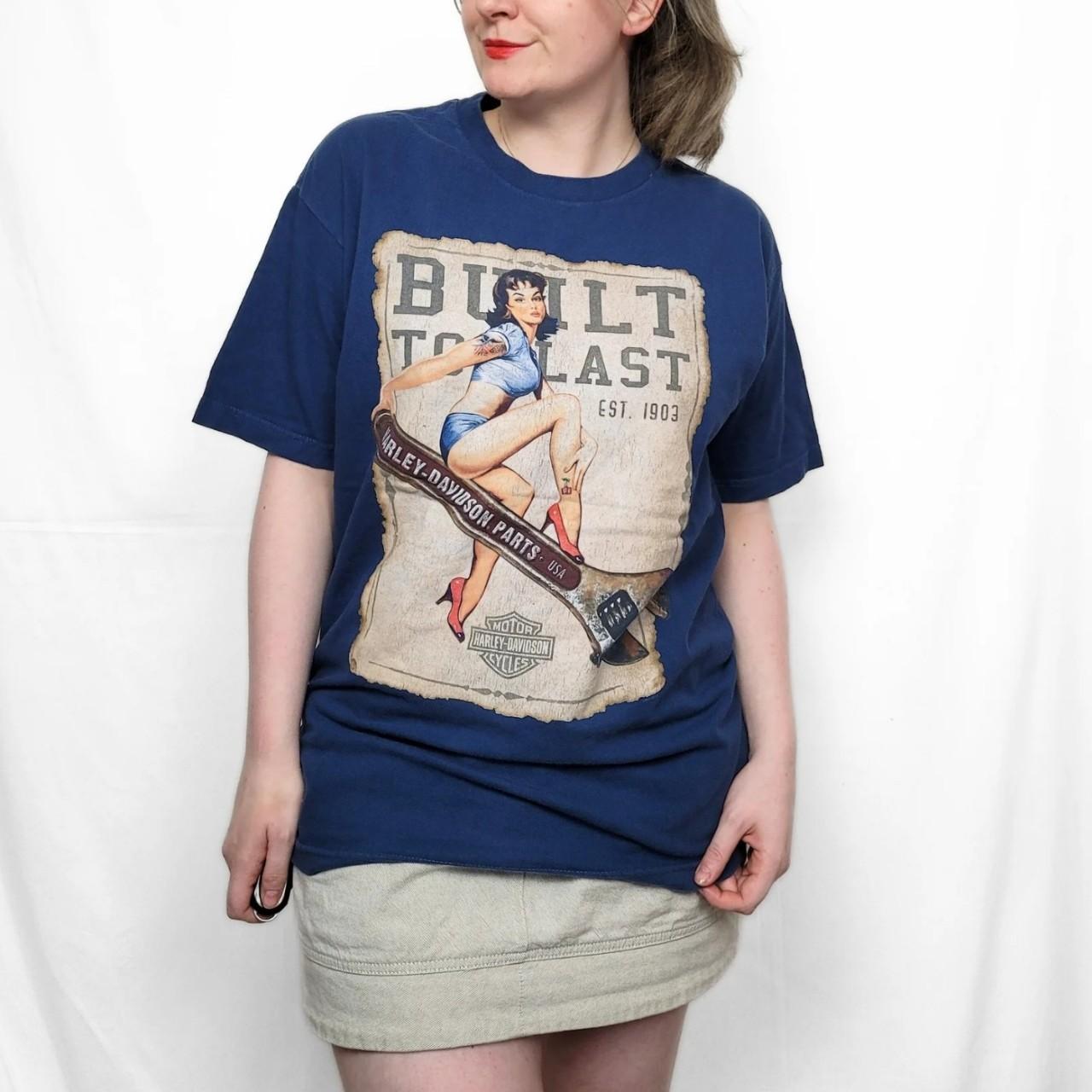 Harley Daivdson Navy Blue Graphic Tee