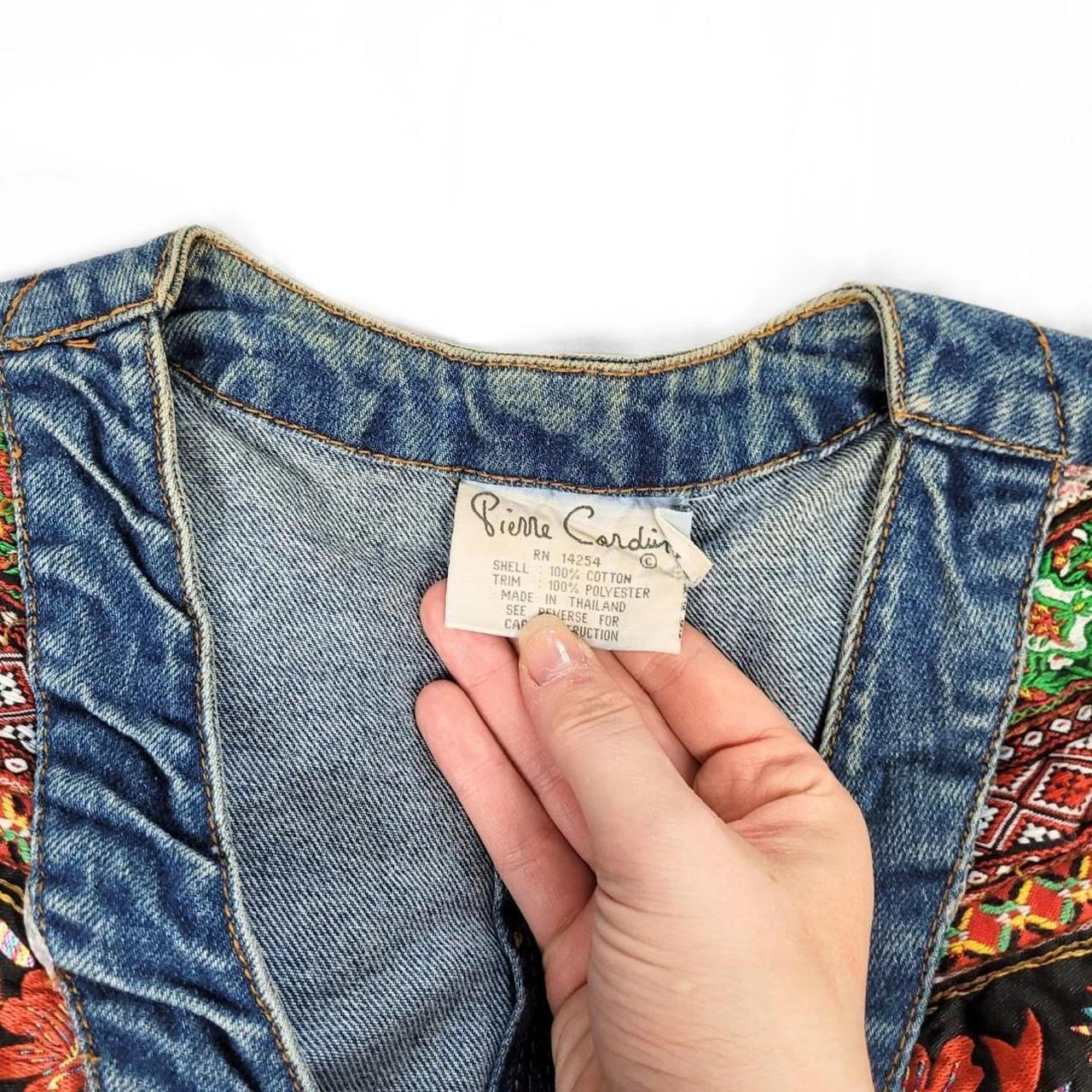 Vintage 90s Pierre Cardin Denim Waistcoat