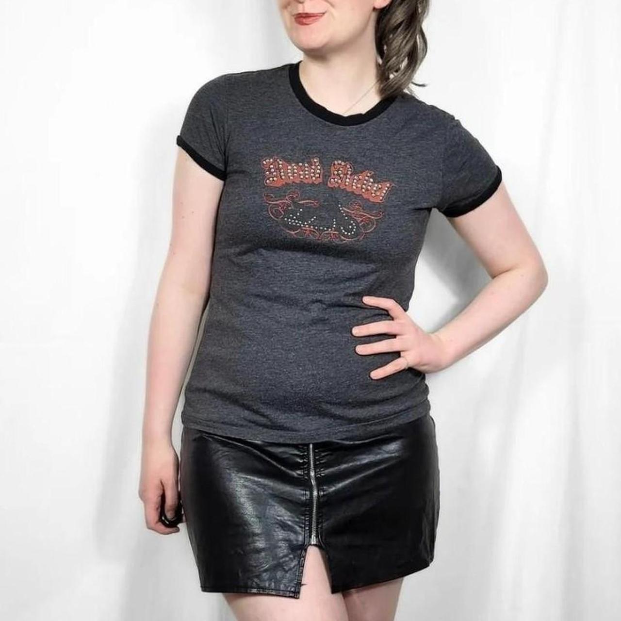 Vintage Y2K Harley Davidson Grey Short Sleeve T Shirt