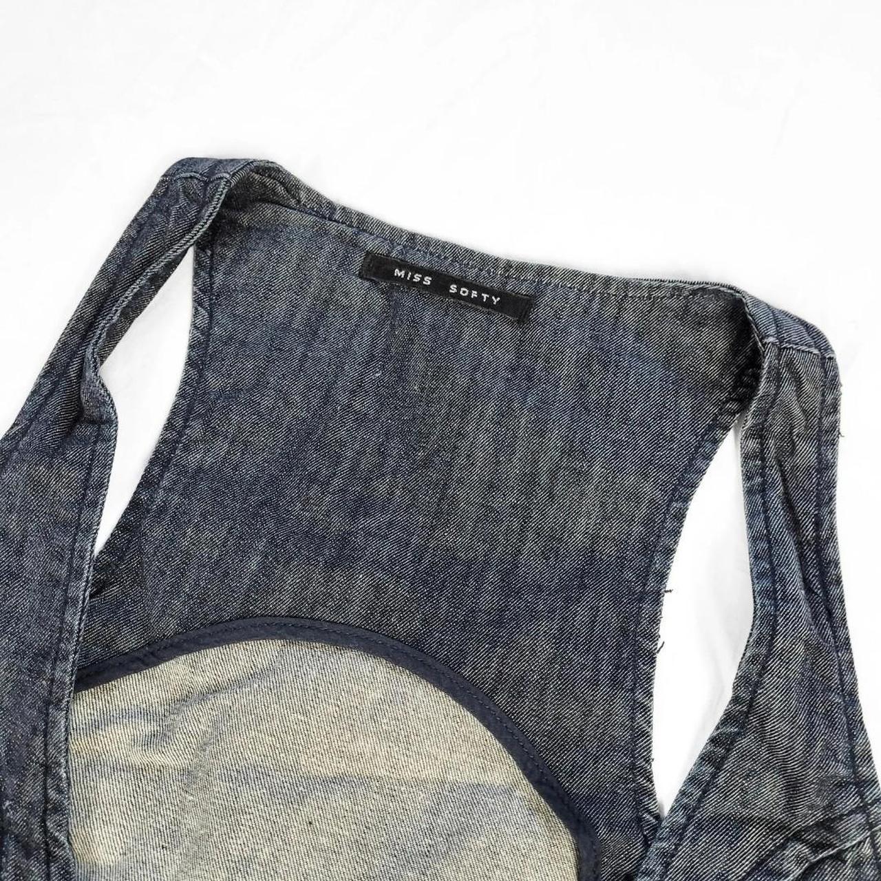 Vintage 90s Dark Wash Denim Waistcoat – Miss Softy